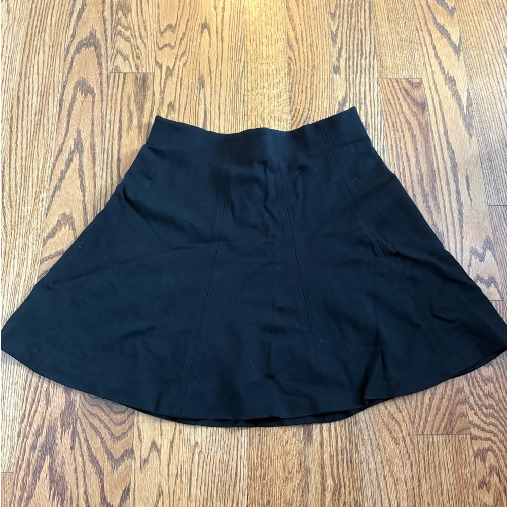 LOFT Elegant Black Skater Skirt